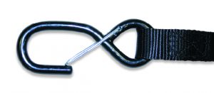 Acerbis spanbanden zwart 25mm with loop