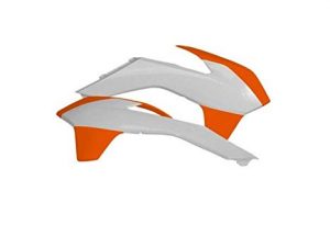 Acerbis radiator kappen Oranje / Wit KTM EXC 125/200/250/300/350/450/500 14-16 & SX/SX-F 125/150/250/350/450 13-15
