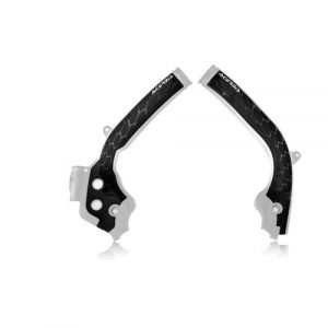 Acerbis X-Grip frame beschermers wit / zwart KTM SX 125/150 2016-2018 & SX 250 2017-2018 & SX-F 250/350/450 2016-2018 & EXC 250/300 2017-2019 & EXC-F 250/350/450/500 2017-2018 & Husqvarna TC 125 2016-2018 & TC 250 17-18 & TE 250/300 2017-2018 & FC 250/350/450 2016-2018