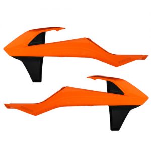 Acerbis radiator kappen Zwart / Oranje KTM SX 125/150/250 16-18 & SX-F 250/350/450 16-18 & EXC 250/300 17-19 & EXC-F 250/350/450/500 17-19