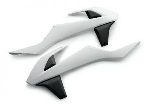 Acerbis radiator kappen Wit / Zwart KTM SX 125/150/250 16-18 & SX-F 250/350/450 16-18 & EXC 250/300 17-19 & EXC-F 250/350/450/500 17-19
