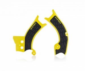 Acerbis X-Grip frame beschermers geel / zwart Suzuki RM-Z 250 19- & RM-Z 450 18-