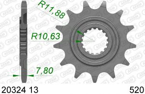 AFAM voortandwiel staal Honda CRF 250R 18- & CRF 250RX 19-