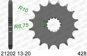 AFAM voortandwiel staal Yamaha YZ 85 02-