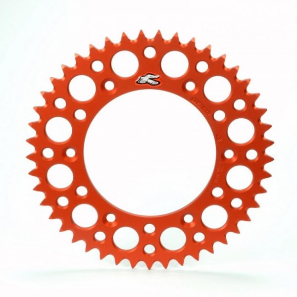 Renthal achtertandwiel 49 tands aluminum Oranje KTM SX/SX-F/EXC/EXC-F 1990- & Husqvarna TC/FC/FE/TE 125/150/250/350/450/501 2014-