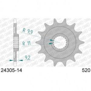 AFAM voortandwiel staal 13 tands Kawasaki KX 250F 2006-