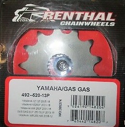 Renthal voortandwiel 13 tands staal Gas Gas EC 250F & EC 300F, Yamaha YZ 125 & YZ 250F & WR 250F, Fantic XX/XE 125