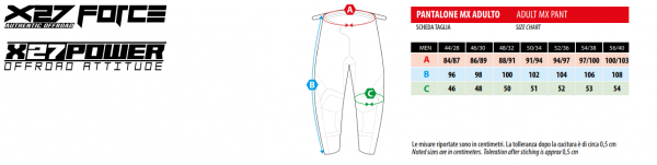 FM Racing X22 Force crossbroek Blauw / Rood Maat 30 - Afbeelding 2