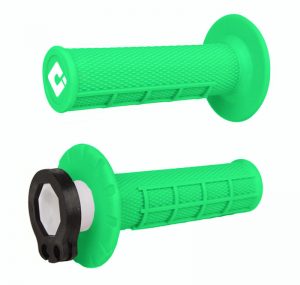 Odi Lock-On handvaten alle 2+ 4 takt Half Waffle Fluor Groen