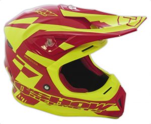 O'Show Helmet C4+ Red / Fluor Yellow 2020 Collectie