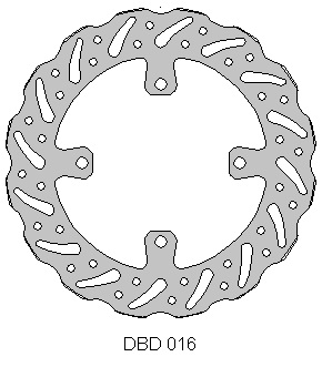 Delta Braking voor remschijf ( 250mm ) Kawasaki KLX 450 07-15 & KX 125/250 06-08 & KX 250F/450F 06-14