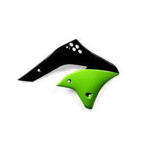 Acerbis Radiator Kappen Zwart / Groen Kawasaki KX 250F 06-08