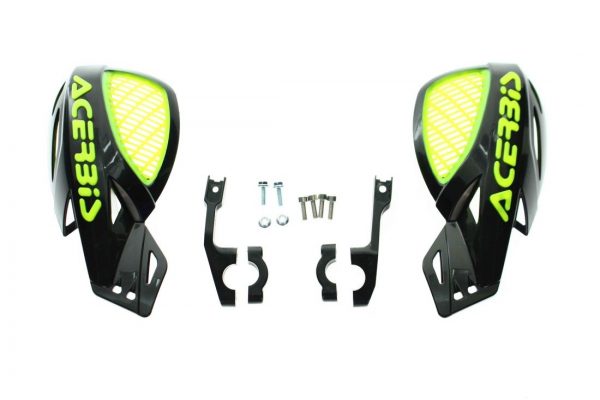 Acerbis Vented Uniko Handkappen Zwart / Fluor Geel