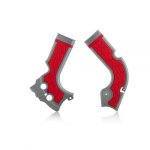 Acerbis X-Grip frame beschermers rood / zilver Honda CRF 250R 14-17 & CRF 450R 13-16