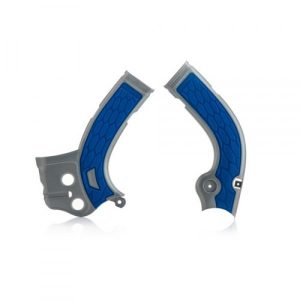 Acerbis X-Grip frame beschermers zilver / blauw Yamaha YZ 250F 14-16 & YZ 450F 14-15 & WR 250F 15-16