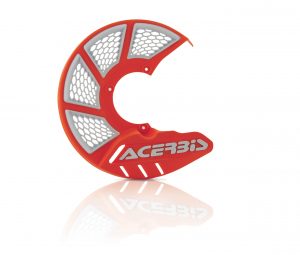Acerbis X-brake 2 vented voor remschijf beschermer universeel Oranje 16 / Wit