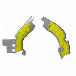 Acerbis X-Grip frame beschermers geel / grijs Suzuki RM-Z 450 08-17
