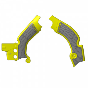 Acerbis X-Grip frame beschermers grijs / geel Suzuki RM-Z 250 10-18