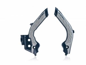 Acerbis X-Grip frame beschermers grijs / blauw Husqvarna TC/FC 125/250/350/450 19- & TE 250i/300i 20 & FE 250/350/450/501 20 & Gas Gas EC/MC 125/250/300/350F 2021-