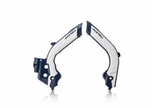 Acerbis X-Grip frame beschermers wit / blauw Husqvarna TC/FC 125/250/350/450 19- & TE 250i/300i 20 & FE 250/350/450/501 20 & Gas Gas EC/MC 125/250/300/350F 2021-