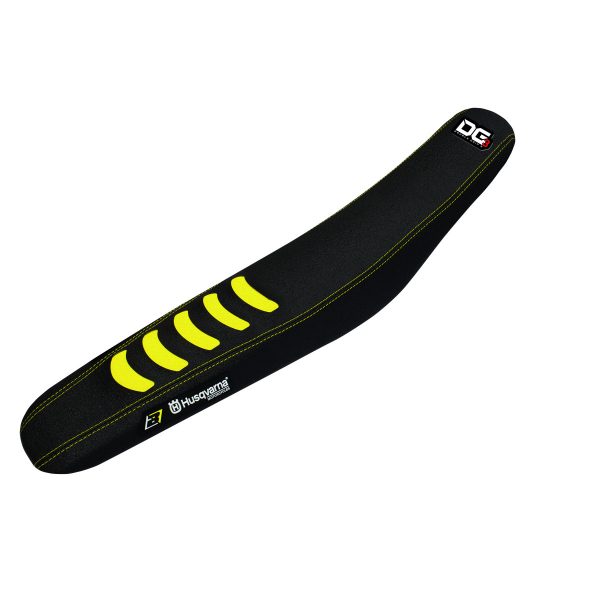 Blackbird Zadelovertrek Double Grip 3 Zwart / Geel Husqvarna TC/FC 125-450 19-22 & TE/FE 125-501 20-23