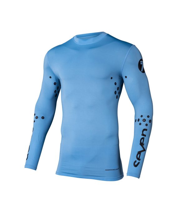 Seven MX cross shirt Zero Staple Compressie Shirt Blauw