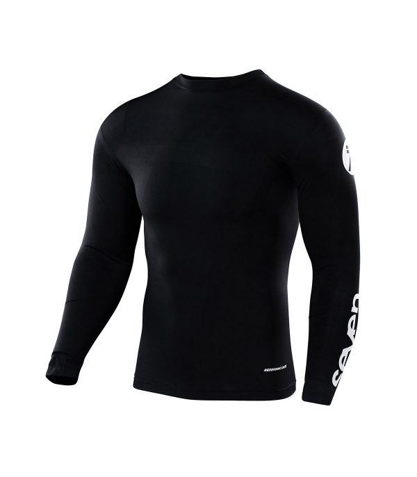 Seven MX cross shirt Zero Staple Compressie Shirt Zwart