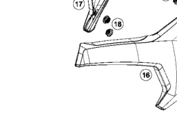 Husqvarna OEM Linker zijnummerbord Wit Husqvarna TC 50 17-19