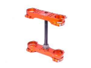 X-Trig Rocs kroonplaten met offset 22mm oranje KTM SX 50 2017-2020