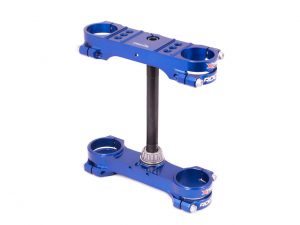 X-Trig Rocs kroonplaten met offset 22mm Blauw KTM SX 65 12-19 & Husqvarna TC 65 17-19