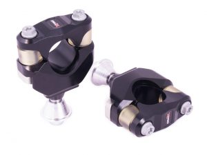 X-Trig stuurklemmen + stuurdempers voor OEM kroonplaten KTM/Husqvarna SX/SXF 125-450 16- & Husqvarna/Gas Gas ( M12 en voor 28,6mm )
