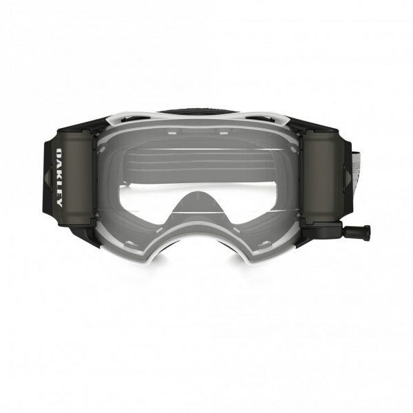 Oakley Airbrake heldere lens mat Wit Speed MX crossbril met Roll Off