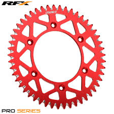 RFX achtertandwiel aluminium Rood Honda CR/CRF 125/250/450/500 & XR 250/400/650 (48 tands)