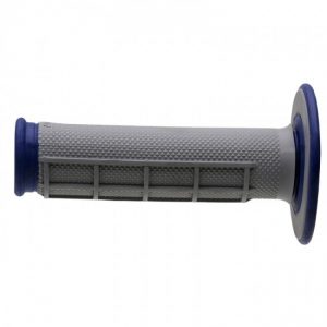 Renthal handvaten Duallayer Diamond Half Waffle / Tapered blauw / grijs G157