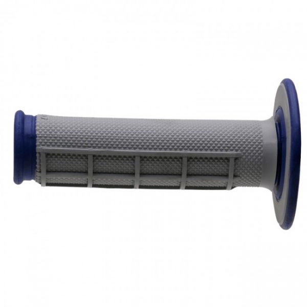 Renthal handvaten Duallayer Diamond Half Waffle / Tapered blauw / grijs G157