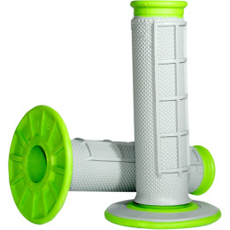 Renthal handvaten Duallayer MX Half Waffle groen / grijs G191