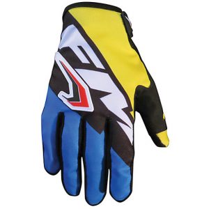 FM Racing X23 Force gloves Size L Blue / Yellow