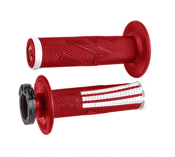 Odi Lock-On V2 Emig Pro handvaten alle 2+ 4 takt Soft Rood / Wit