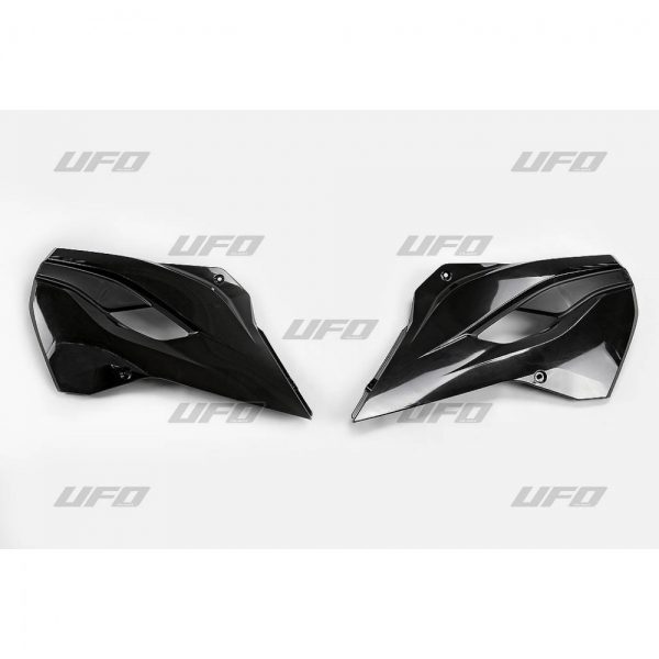 UFO Radiator Kappen Zwart Husqvarna TC 125 14-15 & TC 250 14-16 & FC 250/350/450 14-15 & TE 125/250/300 14-16 & FE 250/350/450/501 14-16