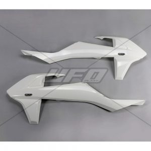 UFO radiator kappen Wit KTM SX 125/150/250 16-18 & SX-F 250/350/450 16-18 & EXC 250/300 17-19 & EXC-F 250/350/450/500 17-19