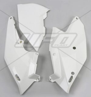 UFO zijnummerborden + Luchtfilterkap Wit KTM SX 125/150/250 16-18 & SX-F 250/350/450 16-18 & EXC 250/300 17-19 & EXC-F 250/350/450/500 17-19