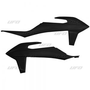 UFO radiator kappen Zwart KTM SX 125/150/250 2019-2022 & SX-F 250/350/450 2019-2022 & EXC 250/300 2020-2023 & EXC-F 250/350/450/500 2020-2023