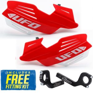 UFO Vulcan Handkappen + montageset CR/CRF Rood / Wit