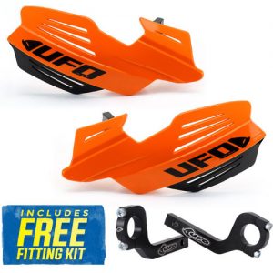 UFO Vulcan Handkappen + montageset KTM Oranje / Zwart