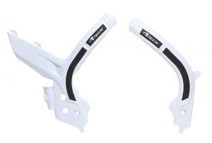 Racetech frame beschermers wit / zwart KTM SX 125/150/250 2019- & SX-F 250/350/450 2019- & EXC/EXC-F 250/300/350/450/500 2020-
