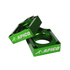 Apico achteras blokken Groen Kawasaki KX 125/250 03-08 & KX 250F 04- & KX 450F 06-
