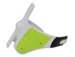 FM Enkel beschermers Zwart / Wit / Fluor Geel voor FM MX Crosslaarzen Typhoon 2
