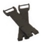 FM laars clipjes Zwart voor FM MX Crosslaarzen Thunder / Storm
