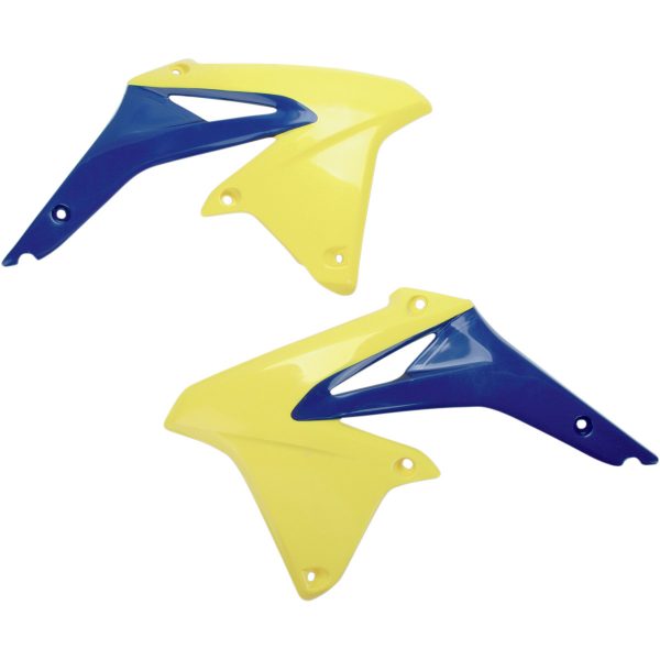 UFO radiator kappen Geel / Blauw Suzuki RM-Z 450 08-17
