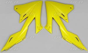 UFO Radiator Kappen geel Suzuki RM-Z 250 19- & RM-Z 450 18-